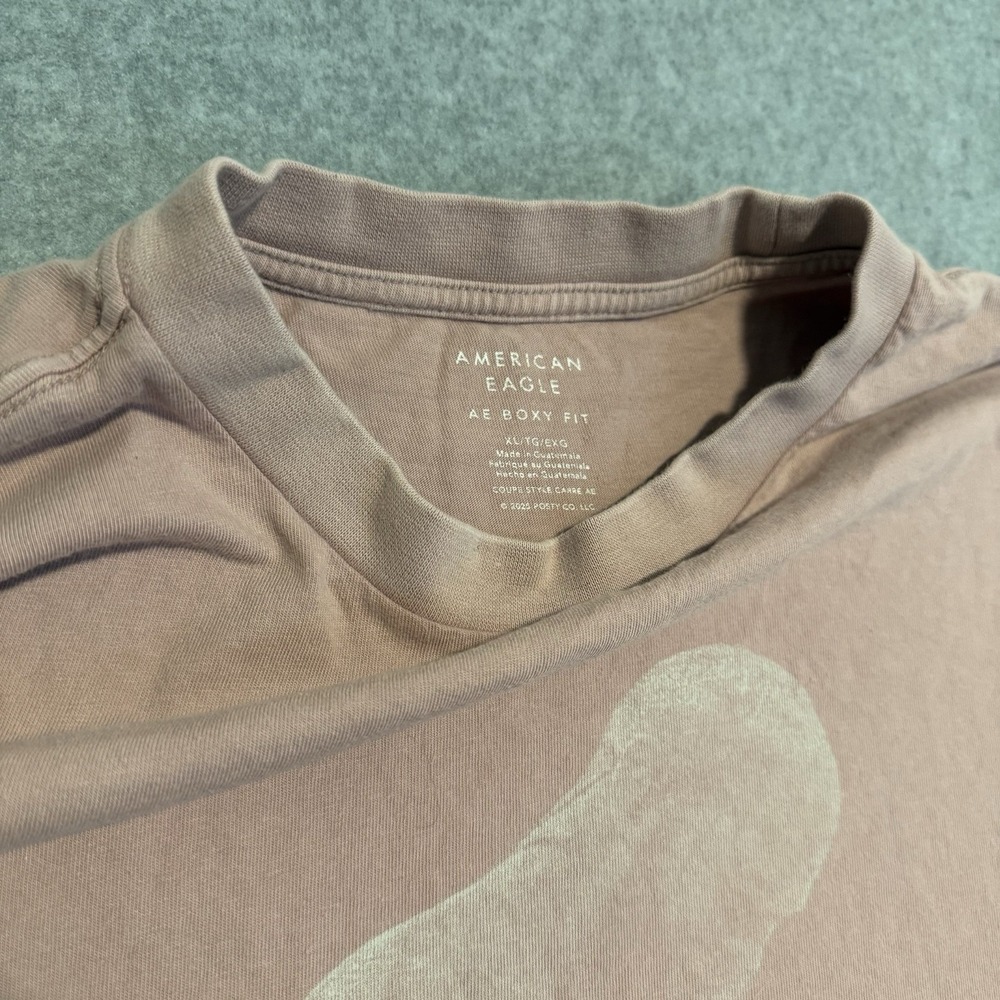 Post Malone Austin Shirt Mens XL Pink American Eagle Boxy Fit Graphic 2025 - Picture 3 of 6